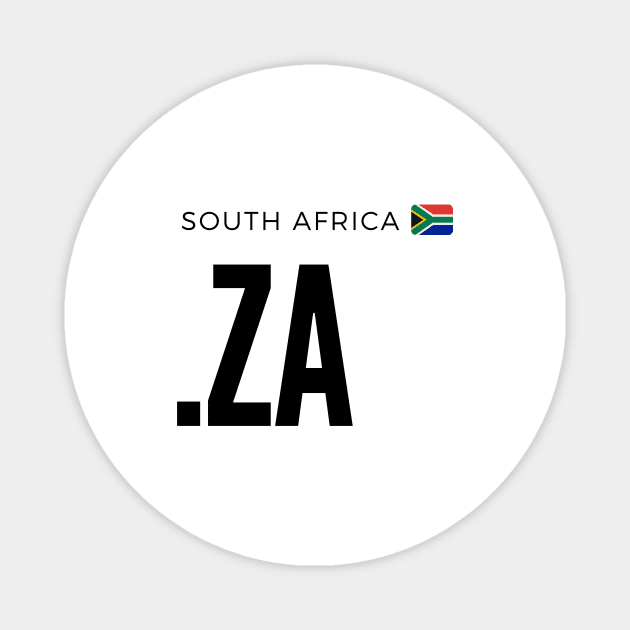 South Africa .ZA  domain Magnet by felipesasaki